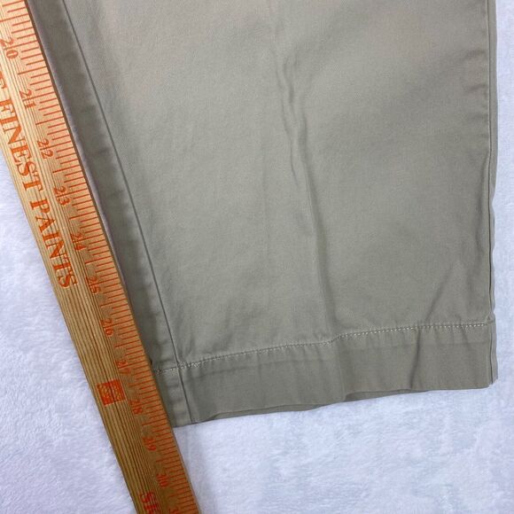 Ralph Lauren Pants Mens Size 36X30 Beige Straight Leg Flat Front 100% Cotton - Picture 11 of 15